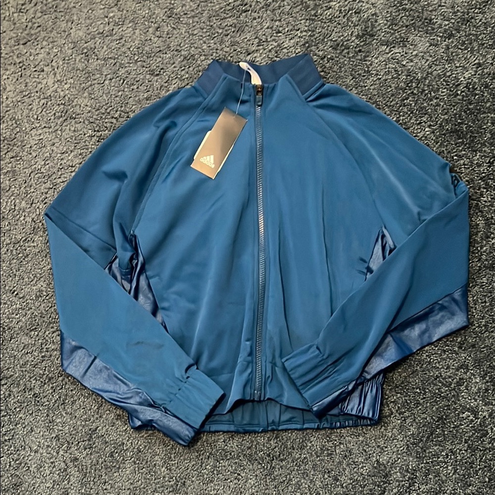 Adidas Blue Zip-Up Jacket